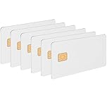 X-belmox J2a040 Chip Java Jcop Cards Unfused, Card Swiper, J2a040 Java Smart Card with 2 Track, 8.4mm HICO Magnetic Stripe, White Cards with Chip - 6 Pack