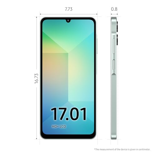 Image of Samsung Galaxy A06 5G (Light Green, 4GB RAM, 64GB Storage) | 50MP Dual Camera | 4 Gen OS Upgrades | IP54 Rating | Voice Focus