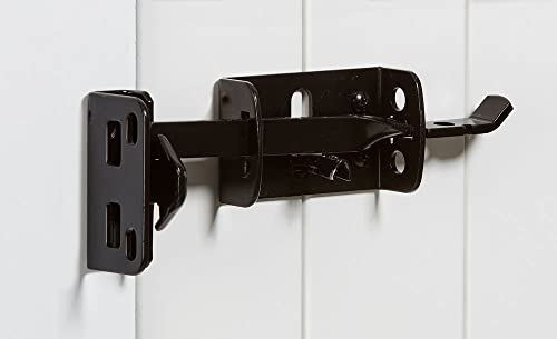 Image of National Hardware Heavy Duty Gate Thumb Latch, Steel, Black
