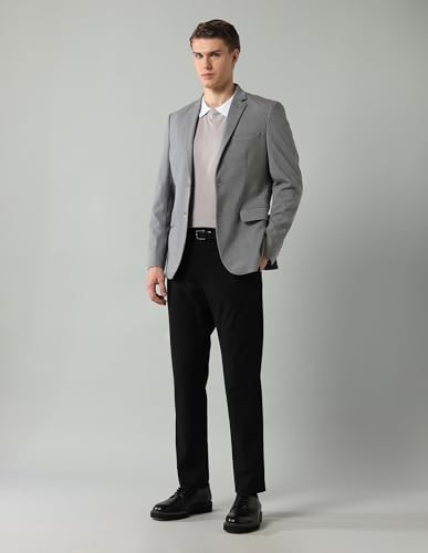 Image of Arrow Knitted Blazer for Men - Slim Fit, Button Closure Casual Blazer for Men