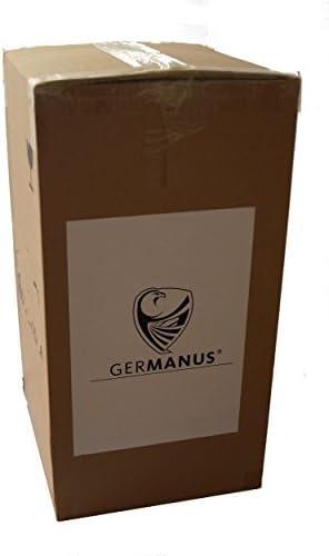 GERMANUS Turricula Humidor with Digital Hygrometer and GERMANUS Crystal Humidifier in Black