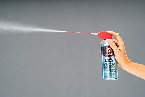 3-IN-ONE RVcare Window & Track Dry Lube with SMART STRAW SPRAYS 2 WAYS, 10 OZ