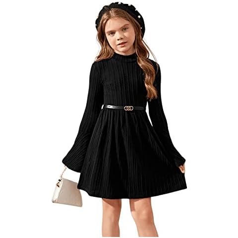 SweatyRocks Girl's Long Sleeve Dress Cover