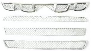 CAR SAAZ Bentley Style Front Chrome Grill Compatible with Vitara Brezza Set of 3 pcs Type 1 (2016-2019)