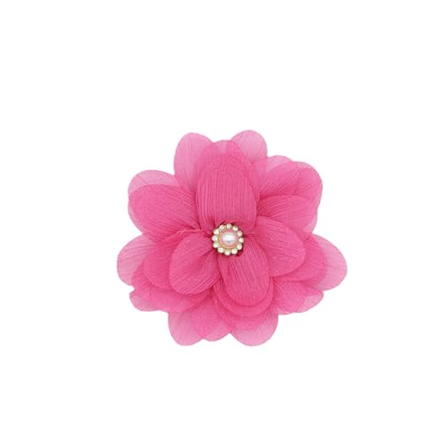 Image of Rose Flower Large Brooch Pin,Vintage Dainty Satin Fabric Camellia Lapel Pins Handmade Big Flower Collar Pins Wedding Party Dance Dress Suit Clothes Accessories Jewelry for Women