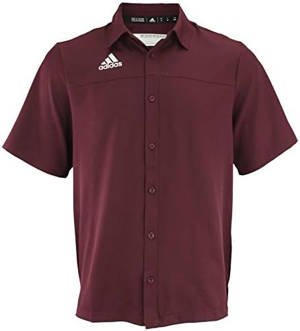 adidas full button polo