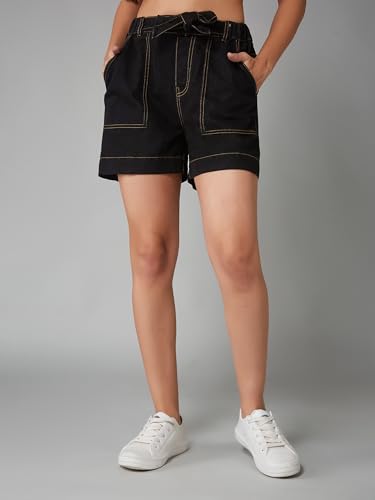 Image of Dolce Crudo Above Knee Denim Shorts for Women