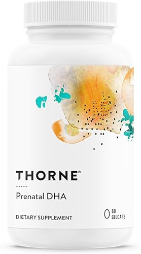 THORNE Prenatal DHA - 650 mg DHA and 200 mg of EPA - Supports Babys Brain & Nervous System Development from Pregnancy to Nursing - 60 Capsules - 30 Servings