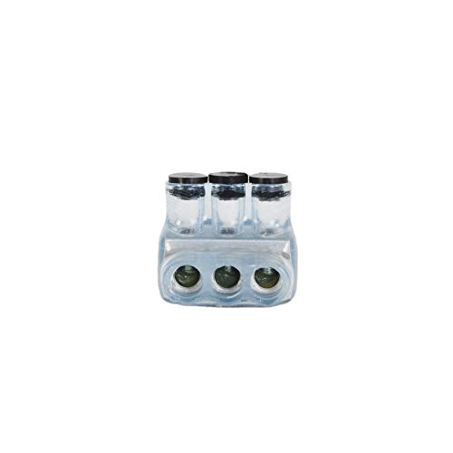 Polaris Vision Tap IPL4-3CB Insulated Connector-3 Port Single-Sided Entry-4-14 AWG-1 Pack-Clear