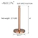 Akicon Paper Towel Holder Stand for Kitchen Countertop & Dining Room Table (Copper, Morden)