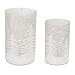 Melrose 68420 Candle Holder Set of 2, Glass