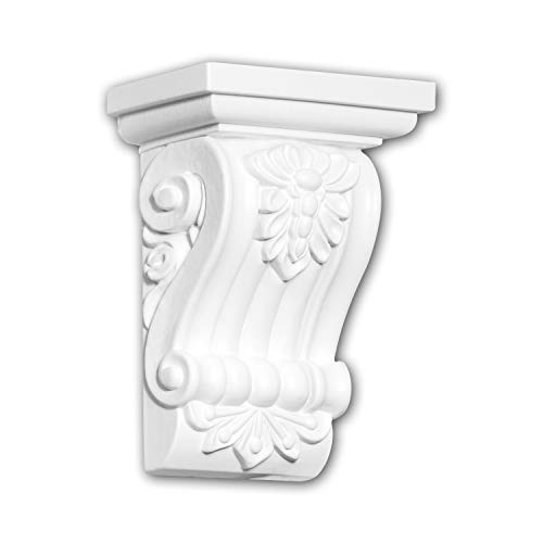 Ménsula de poliuretano Profhome 119012 un relieve clásico pretratado