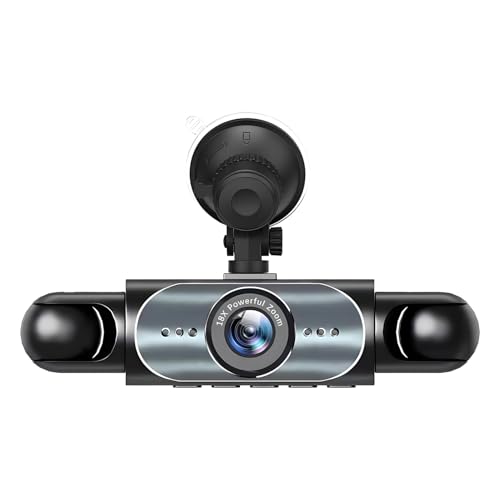 Videocámara para Coche - 4 Canales de Grabación | Grabadora de 4 Lados 1080P Alta Definición con Tarjeta 32GB para Imagen de Marcha Atrás Estacionamie...