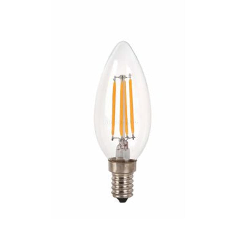 EMFYL fortunate lights 10PCS LED E14 220V Lamp 4W 8W 12W C35T LED Dimmable Filament Candle Bulbs Candelabra Flame Bent Tip 35W Incandescent Equivalent (Color : Cold White, Wattage : C35 8W)