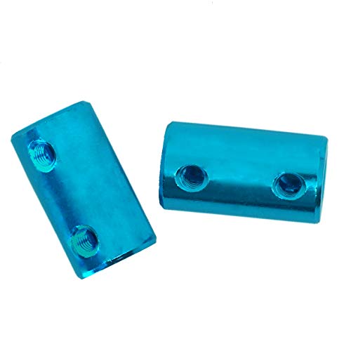 6Pack Treehobby Aluminium Alloy Shaft Coupling Rigid Stepper Motor Wheel Coupler Joint Connector For Diy Car Boat Airplane 3D Printers, 6Mm To 6Mm #TOP3