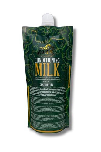 Ecoslay Terra Sol Conditioning Milk Natural Hair Care 8 oz Nourishing Treatment with Rice Water and Hemp Seed Oil
