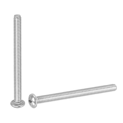 Vis à tête ronde 1/4-20 x 3" filet complet acier inoxydable 304 vis pour poignée cabinet