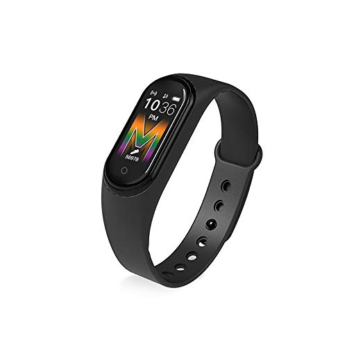 para M5 Smart Bracelet Watch para IP67 Fitness Tracker Watch Pulsera Inteligente a Prueba de Agua Bluetooth Smartband Reloj de Ritmo cardíaco Presión Arterial Relojes Inteligentes Monitor (Negro)