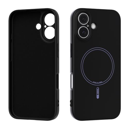 Coque iPhone 16 protection silicone mince noire idéale pour trajets urbains et bureau
