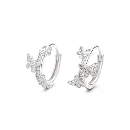 Créoles papillon en argent et zirconium, le bijou idéal pour illuminer vos tenues
