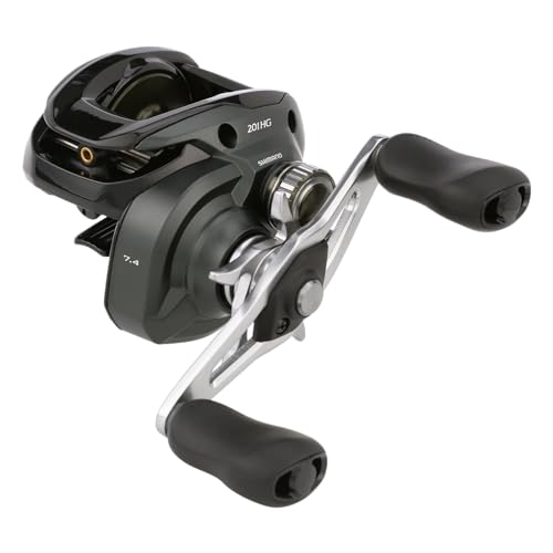 Shimano Curado 201M HG, Carrete de Pesca de baitcasting, Mango en el Lado Izquierdo, CU201HGM