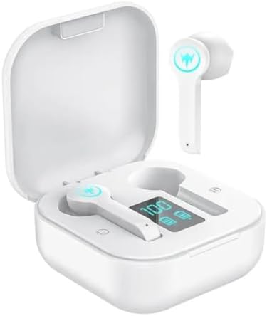 Moodix KI23K49 Kulak İçi Bluetooth Kulaklık, iOS ve Android Uyumlu, LCD Ekranlı, Beyaz