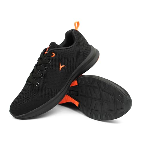 Image of TRACER Men's Running Shoes Stylish & Comfortable EVA with Rubber Sole, Lightweight Knitted Upper, Breathable Design, Secure Fit for Running, Training & Walking, Size 6 to 11UK