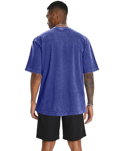 Image of Oversized Tshirts for Men Short Sleeve Vintage Washed Basic Loose Tees 2026