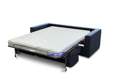 Kiby® Colchón para sofá cama 140 x 190 cm, altura 12 cm, (certificado OEKO-TEX® y CERTIPUR™), tejido 3D, termorregulador, desmontable y lavable