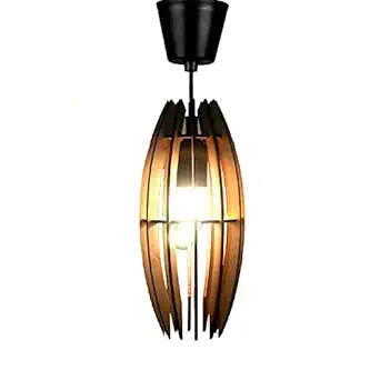 PIGARD - The Brand of Lifestyle 197 Hanging Lamp Electric Antique Wooden Ceiling Lights (with Bulb, Cabel, Holder) Night Lamp for Living Room,Dining Hall,Home Decor Kitchen etc-197