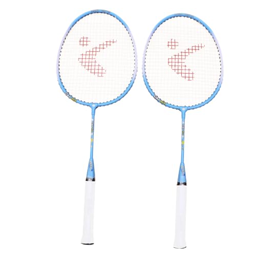 TOGEVAL Raquetas Bádminton para Niña Set Deportivo de Aluminio Ligero con Diseño de Dibujos Animados Palmaditas de Entrenamiento Seguras y Fáciles de Usar para Playa y