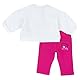chico Baby - Mädchen Zweiteiliges Outfit: Leggings und Sweatshirt Jogginganzug, Fuchsie (2), 4A