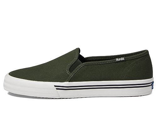 Image of Keds Womens Double Decker Canvas Slip On Sneakers Shoes Casual - Black