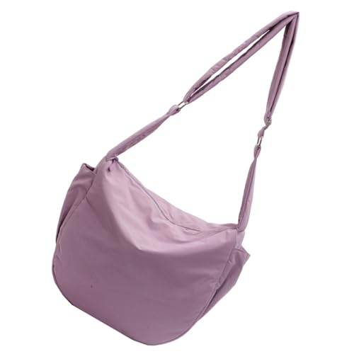 Sac en nylon unisexe à bandoulière avec poches faciles d'accès pour bureau école voyages