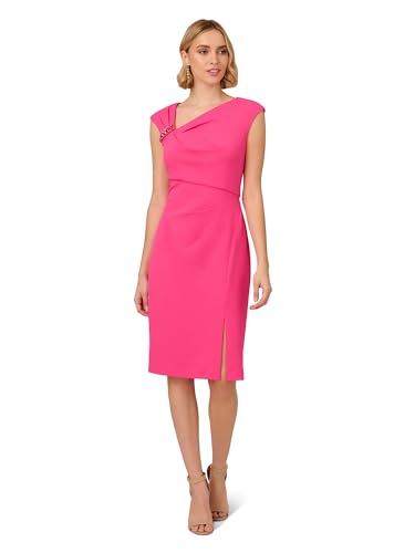Image of Adrianna Papell Knit Crepe Short Dress