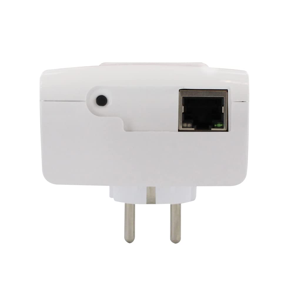 Pack de 2 x CPL LEA Networks NetSocket1800 (1800 Mbps) Ethernet Gigabit avec Prise gigogne filtrée