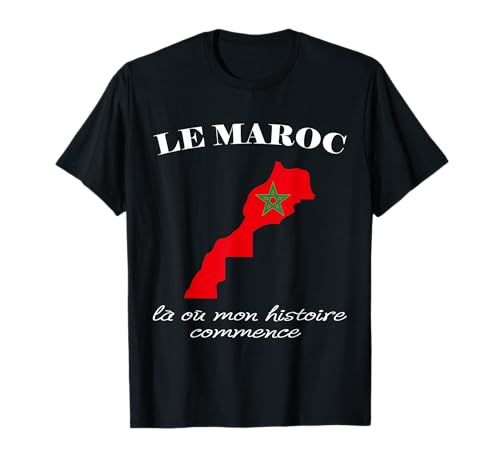 Marruecos donde comienza Mi Historia Mapa de Marruecos Marruecos Camiseta
