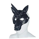 unicornio disfraz chico 13 WOONEKY Máscara de Unicornio para Adultos y Accesorio de Fiesta de Halloween y Cosplay Diseño Chic de Unicornio Material PU Espumoso y Práctico para Fiestas y