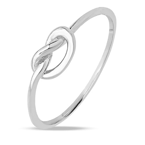 Sterling para Siempre – Plata de Ley Love Nudo Anillo Sterling para Siempre – Plata de Ley Love Nudo Anillo