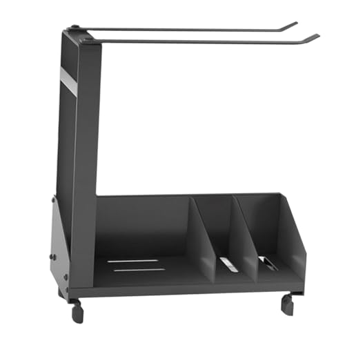 KICHOUSE 1pieza Estante De Almacenamiento De Cocina Soporte Para Toallas y Detergente Rack Organizador De Utensilios Montaje Pared Escritorio Color Negro