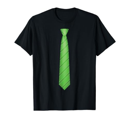 Green Tie, Necktie Funny Dress Graphic T-Shirt