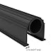 BOWSEN Garage Door Bottom Seals Weatherproof Weather Stripping Threshold Buffering Sealing High Performance EPDM Rubber Resistance Gasket Black 5/16 Inch T-End, 16FT Long