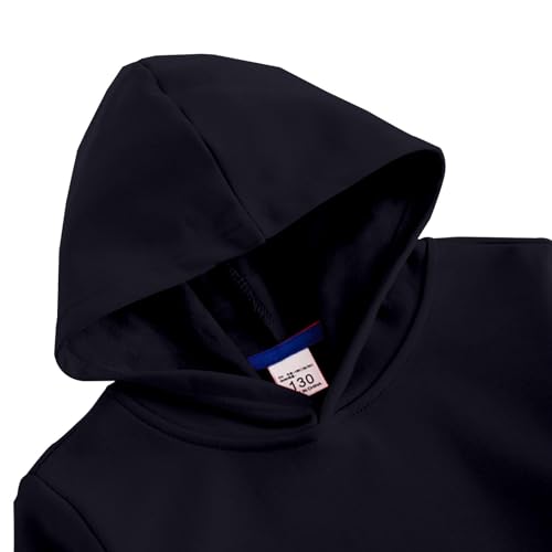 Kids Cotton Jogging Set 2 Piece Boys Girls Plain Hoodies Sweatpants Oversized Pullover Sweatshirts Joggers Pants Outfits3