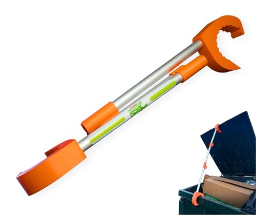 Industrial Dumpster Lid Prop: Aluminum PropDaddy Trash and Recycling Dumpster Lid Prop, Sanitary Dumpster Use Solution, 3'5