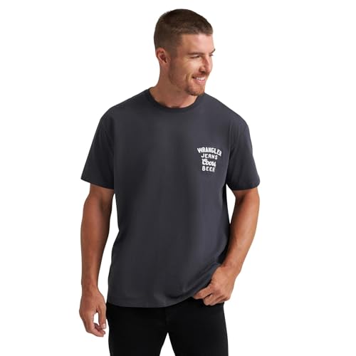 Wrangler T-Shirt Banquet Homme Noir vêtement confortable pour renouveler vos basiques