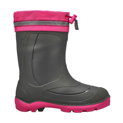 Kamik Girl's Snobuster 3 (Toddler/Little Kid/Big Kid) Charcoal/Magenta 6 Big Kid M4