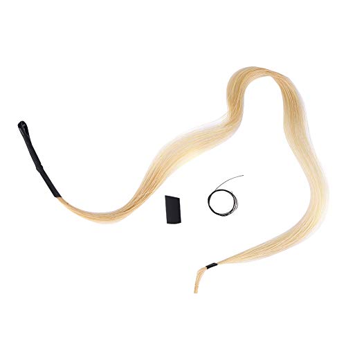 QANYEGN Horsetail Hair Erhu Bow Hairs, Horse Bow Hair, Erhu Bow Hairs Replacement for Violin Viola Cello Instruments