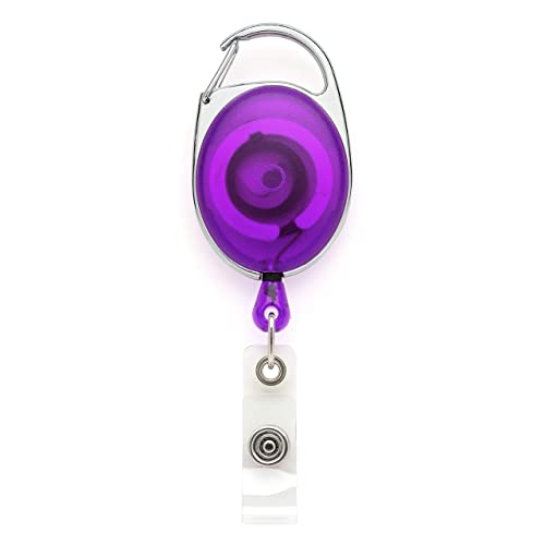 Viola Clip a Bobina Retrattile Yoyo Porta Badge