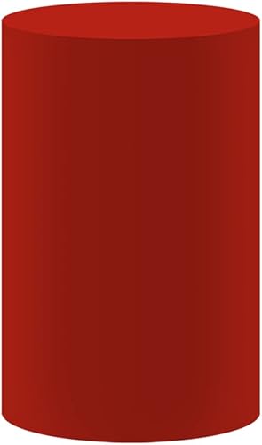 Miniatura 10 de FiVan Cubierta cilíndrica para fiesta de cumpleaños, color azul claro, elástico, de un solo color, para pedestal, de elastano, HP-139