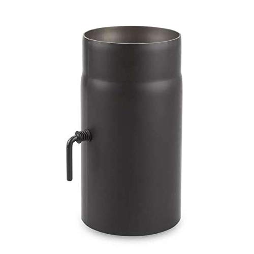 Ø 180 mm Tube droit 25 cm avec Clé de tirage Noir Cover